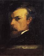 Odilon Redon Self-Portrait oil